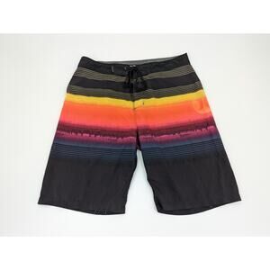 Hurley Phantom Men's Multicolor Striped Board Shorts Swim Trunks Size 29